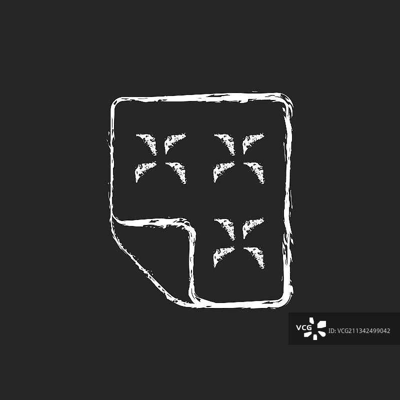 深色背景上的粉白色羽绒被图标图片素材