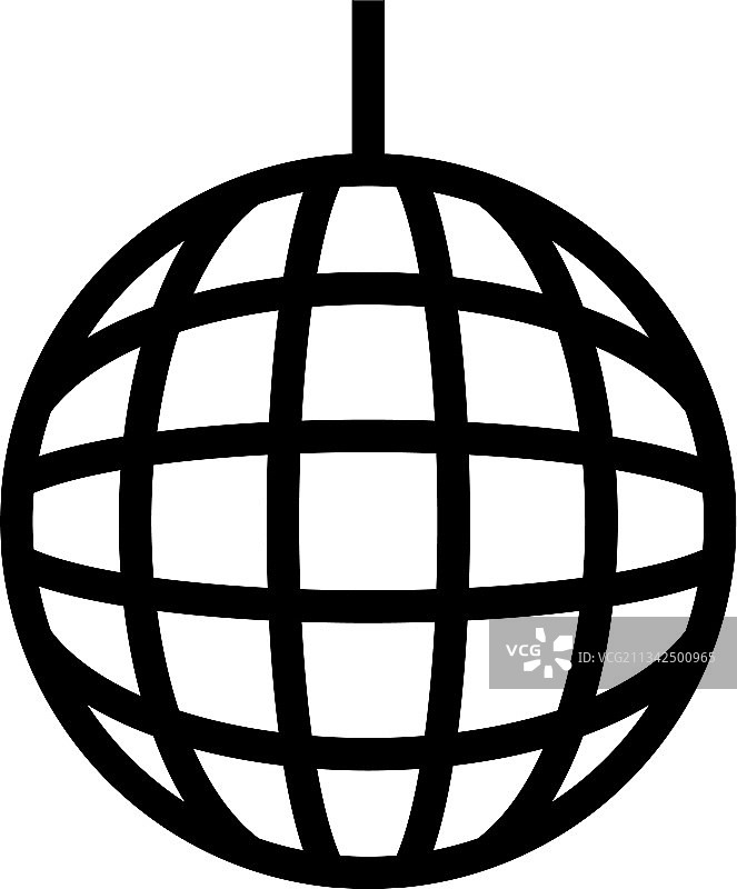 派对迪斯科球体图标图片素材