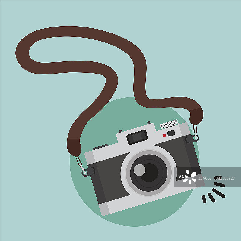 带挂绳的数码相机图片素材