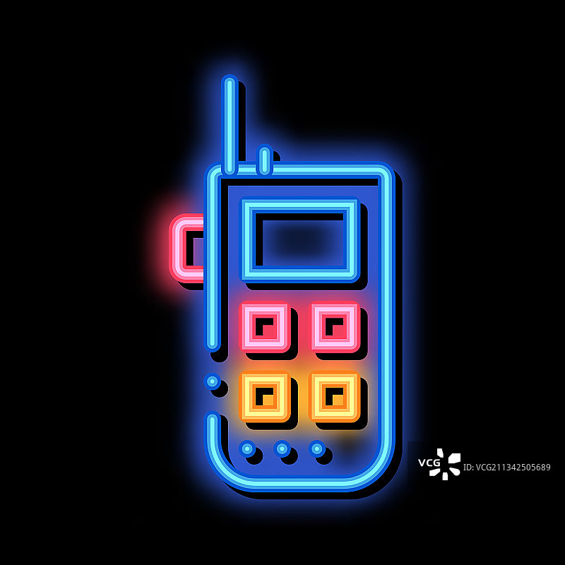 攀岩GPS助手设备霓虹灯图片素材