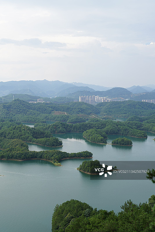 浙江省 杭州市 淳安县 千岛湖 黄山尖图片素材