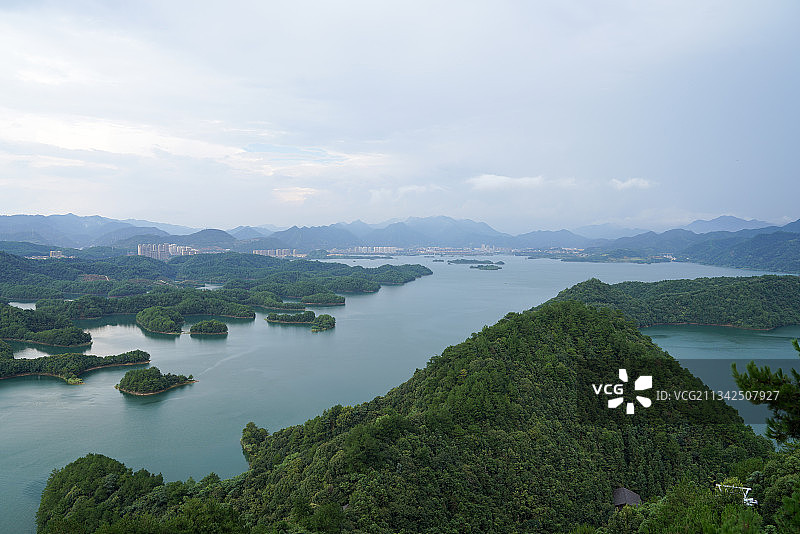 浙江省 杭州市 淳安县 千岛湖 黄山尖图片素材