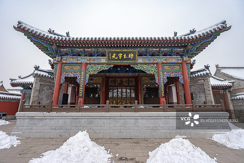 山西省忻州市忻州古城景区图片素材