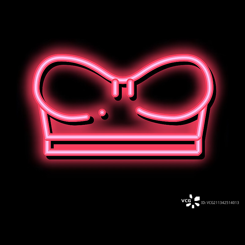 迷你紧身胸衣霓虹灯图标图片素材
