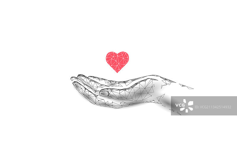 筹款捐赠爱心符号金钱之手图片素材