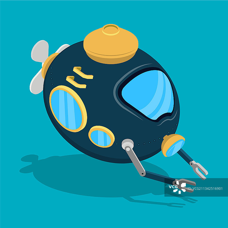 卡通风格玩具深潜器图片素材