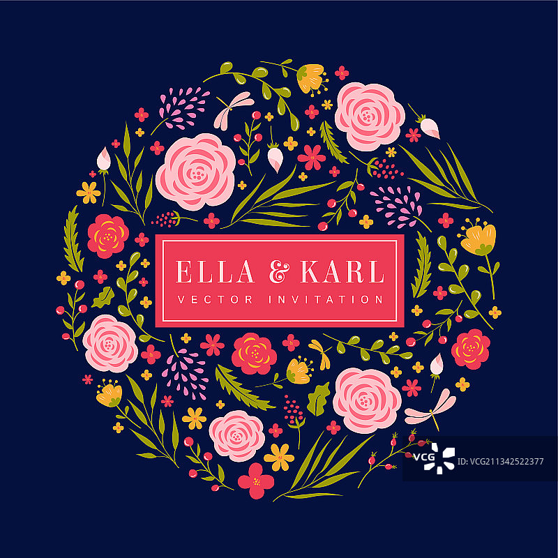 婚礼的邀请图片素材