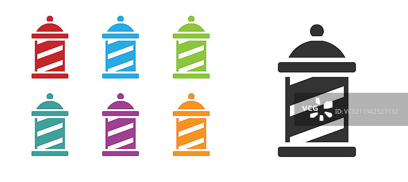 黑色经典理发店标志图片素材