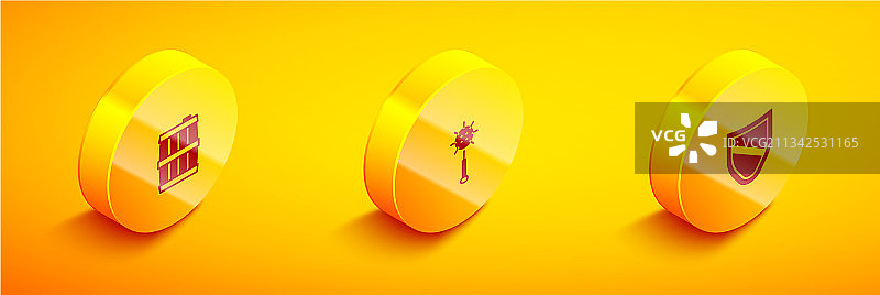 2.5D中世纪木桶锁链钉头锤套装图片素材