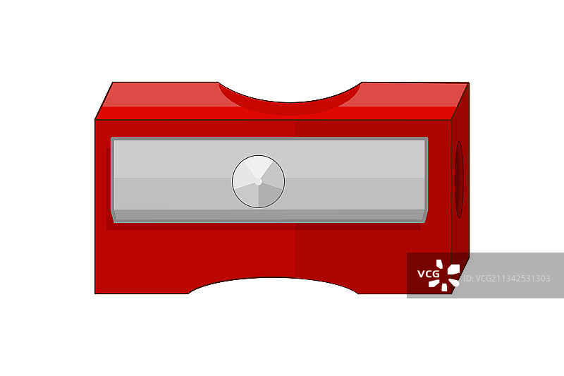 白色背景上的卷笔刀图片素材