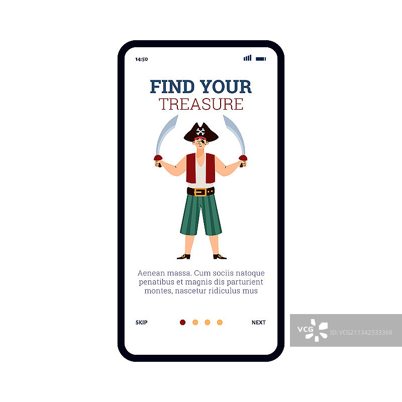 海盗寻宝主题主屏幕图片素材