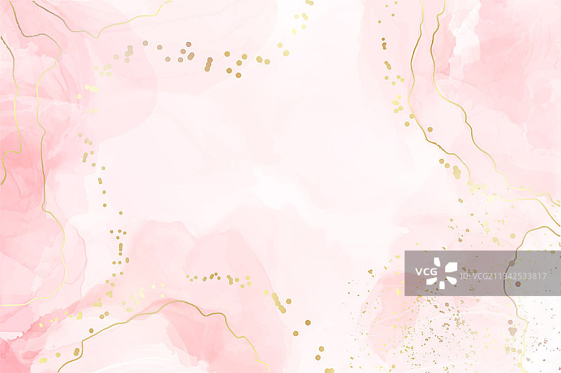 抽象粉色液体水彩背景图片素材