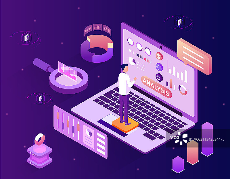 统计或金融投资分析图片素材