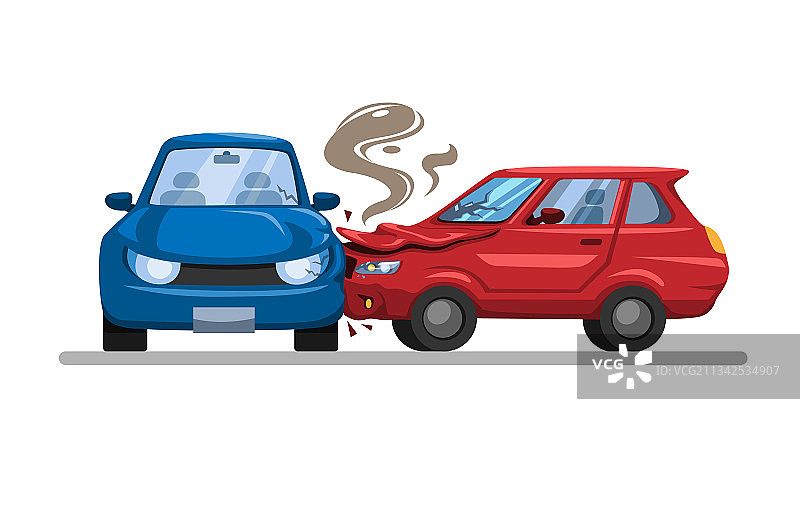 车祸事故侧面碰撞图片素材