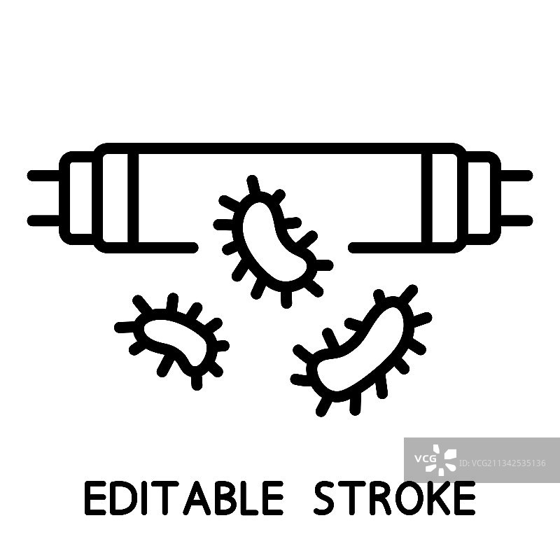 紫外线消毒图标，杀菌紫外线灯图片素材