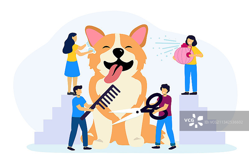 专业宠物美容服务图片素材