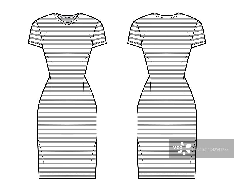 水手连衣裙技术时尚图片素材