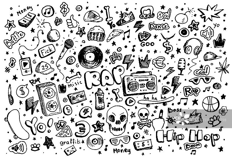 街舞和青少年音乐图片素材