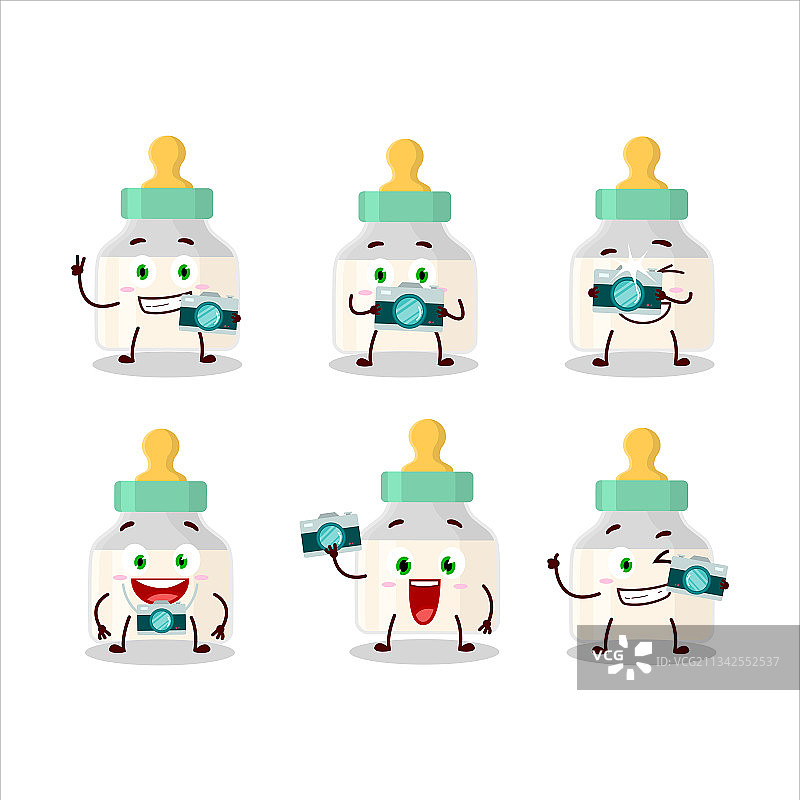 带有安抚奶嘴的摄影师图片素材