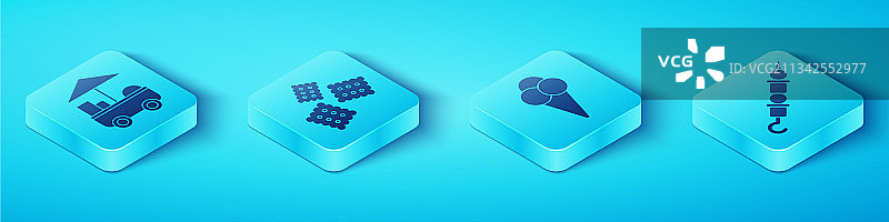 2.5D快餐车饼干图片素材