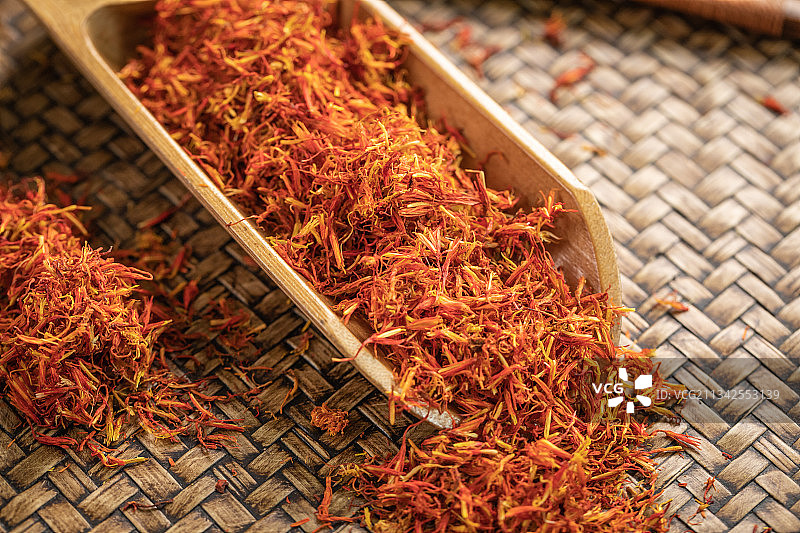 中草药草红花图片素材