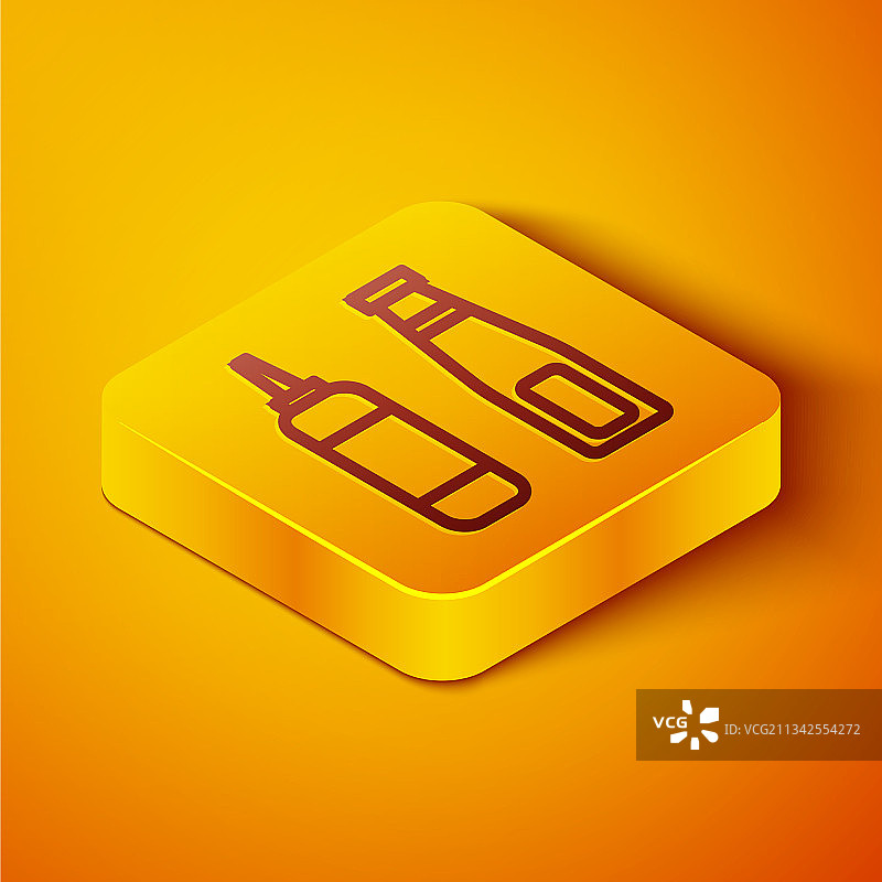 2.5D线条酱油瓶图标图片素材