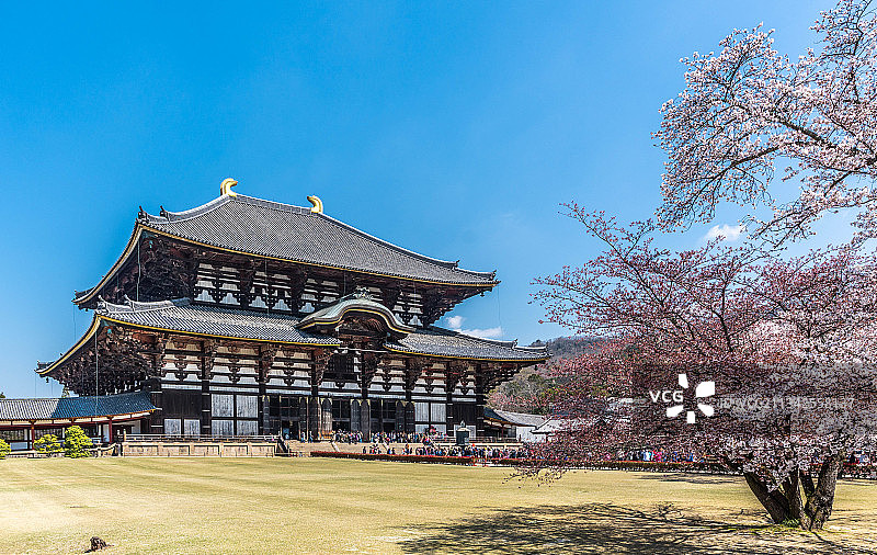日本奈良东大寺建筑风光图片素材