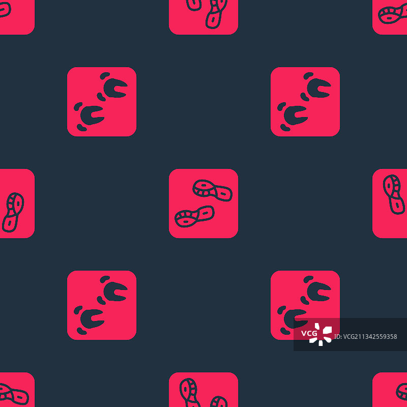 野猪爪印和人类脚印合集图片素材