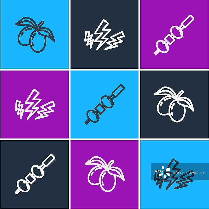 橄榄枝奶酪合集图片素材