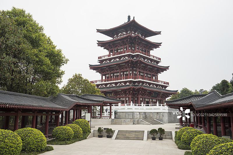 四川省绵阳市江油市旅游景区李白故里图片素材