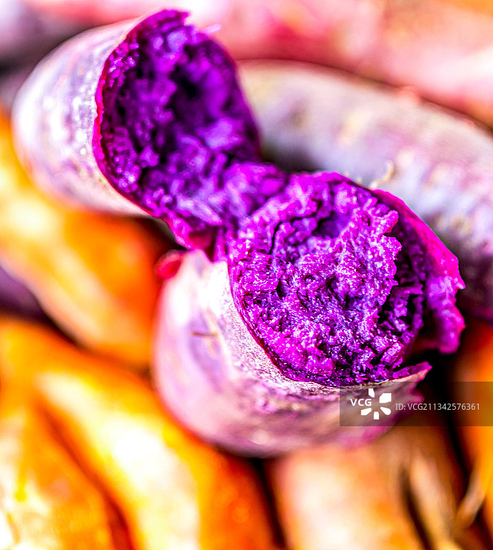 红薯紫薯特色美食小吃图片素材