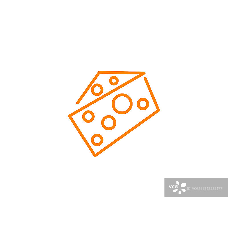 奶酪切片标志设计模板图片素材