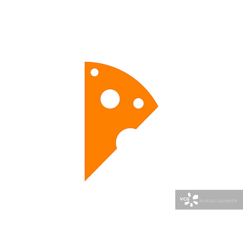 奶酪切片标志设计模板图片素材