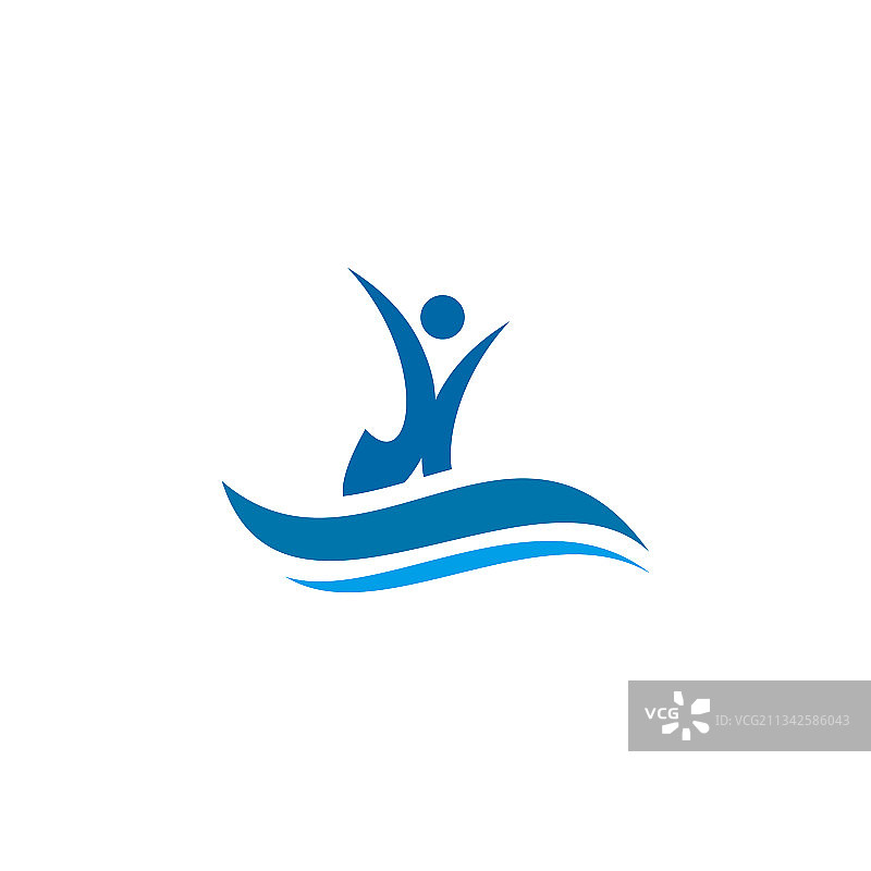 花样游泳标志设计模板图片素材