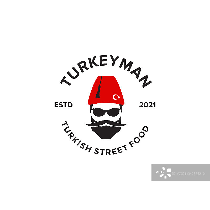 火鸡男人标志设计模板图片素材