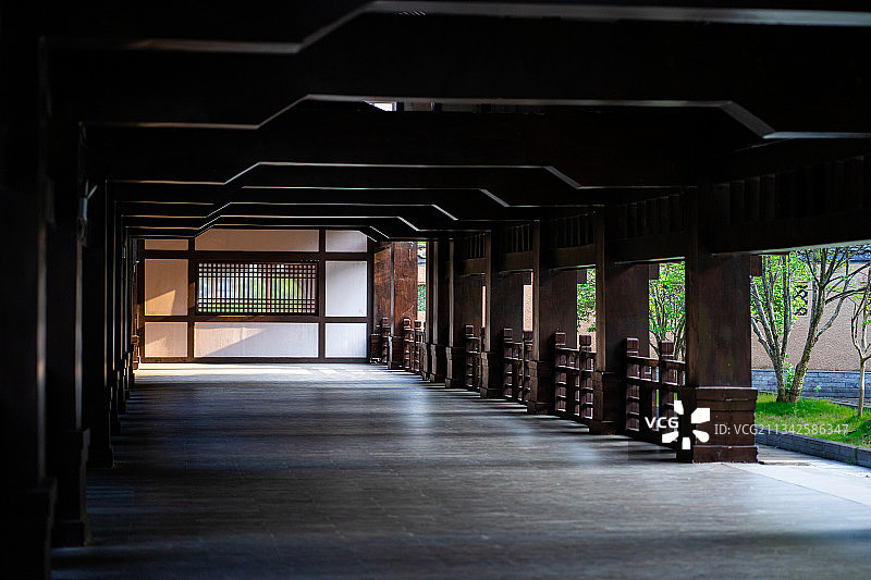 秦汉影视城一角图片素材