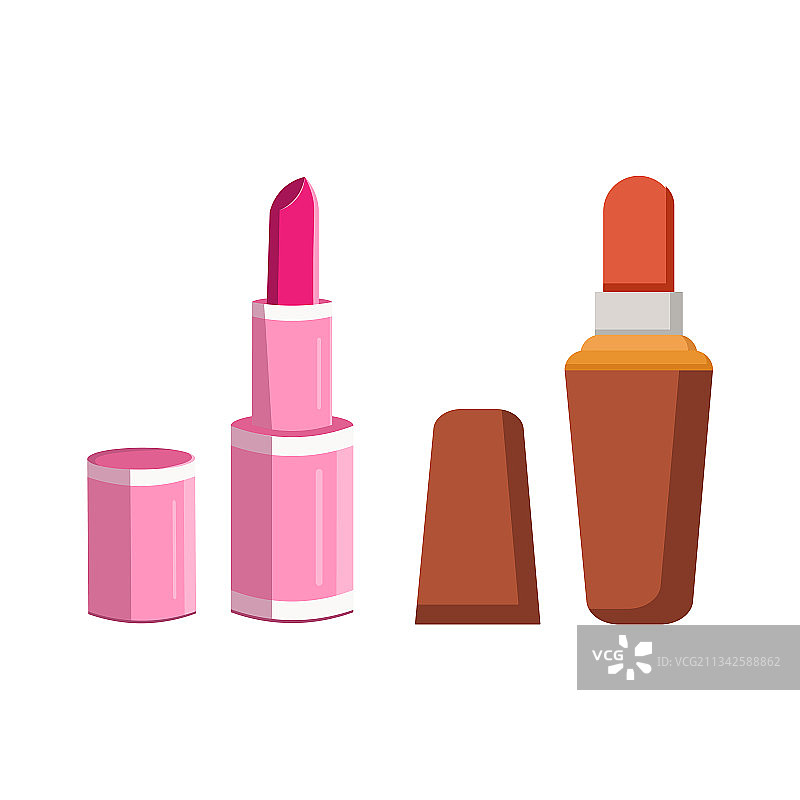 口红剪贴画套装图片素材