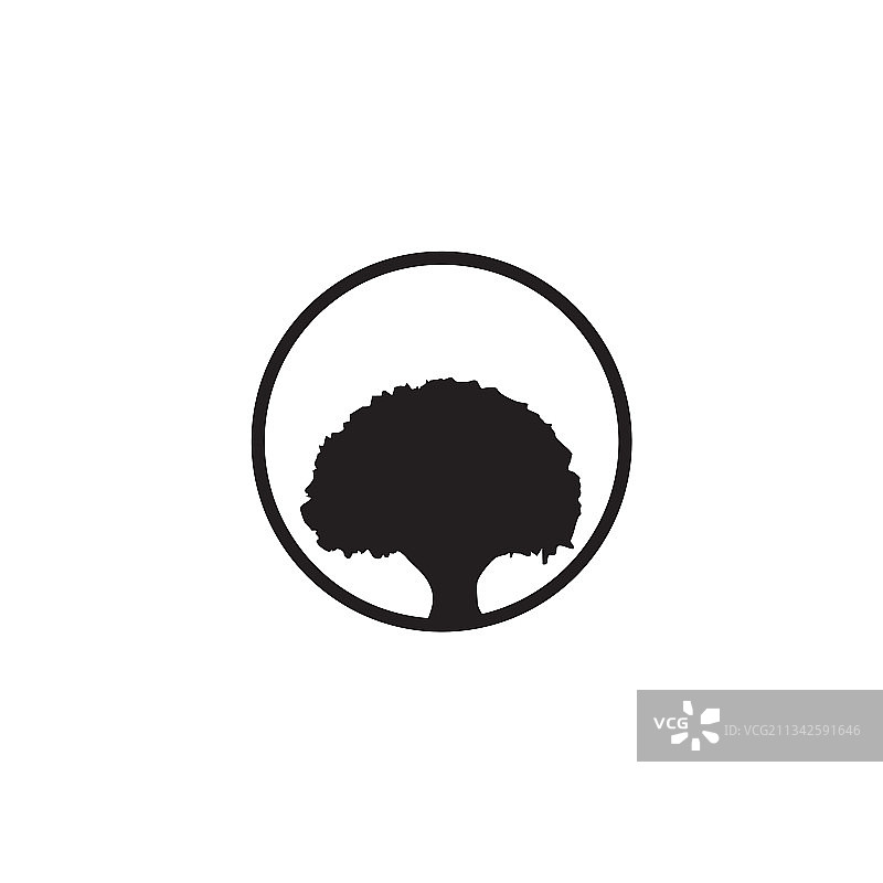 橡树logo设计模板图片素材