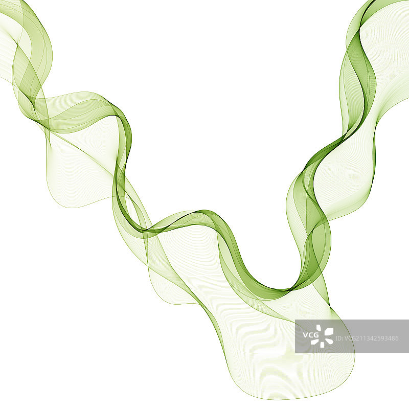 抽象绿色波浪设计元素背景图片素材