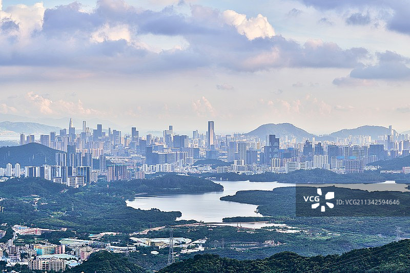 深圳城市天际线风光图片素材