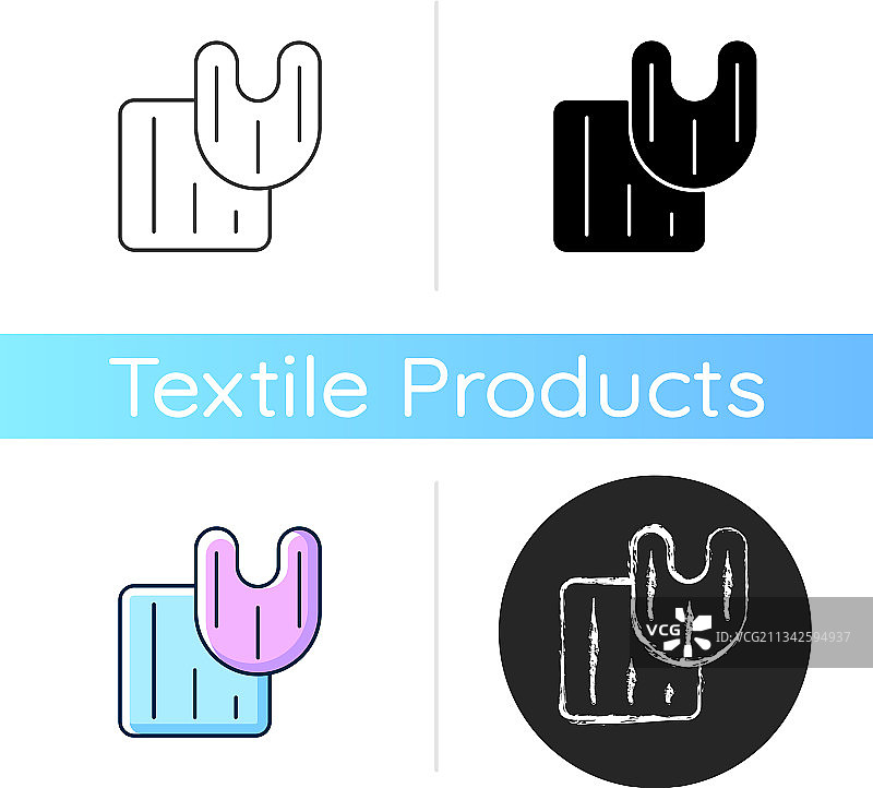 浴室地毯套装图标图片素材