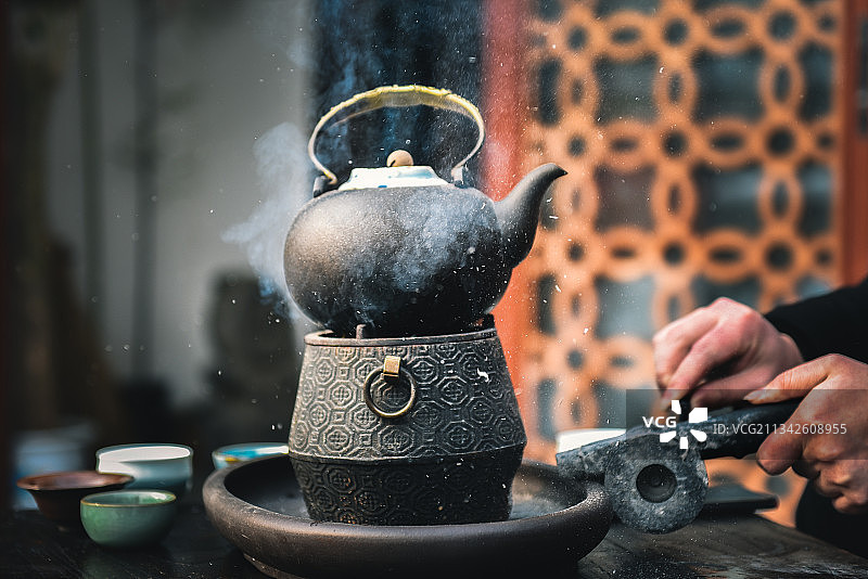 围炉煮茶图片素材