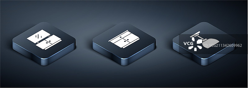 2.5D电视柜台灯悬挂图片素材