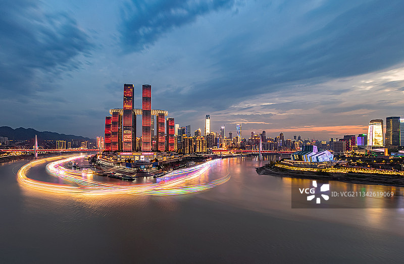 中国重庆市城市建筑全景风光图片素材