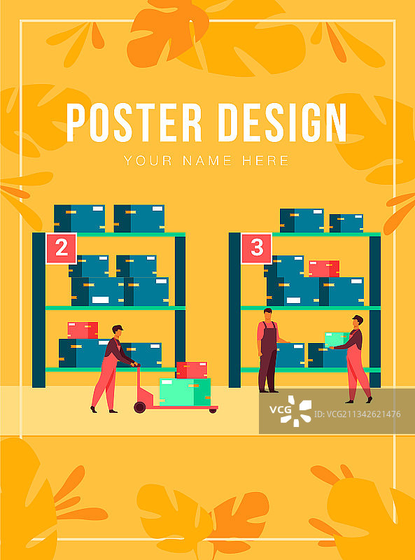 物流工人搬运装载箱图片素材