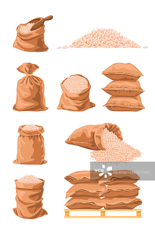 卡通米袋图片素材