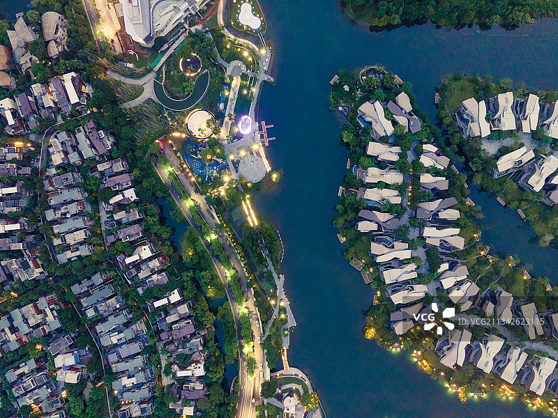 成都市麓客岛麓湖生态园豪华商业居住中心图片素材