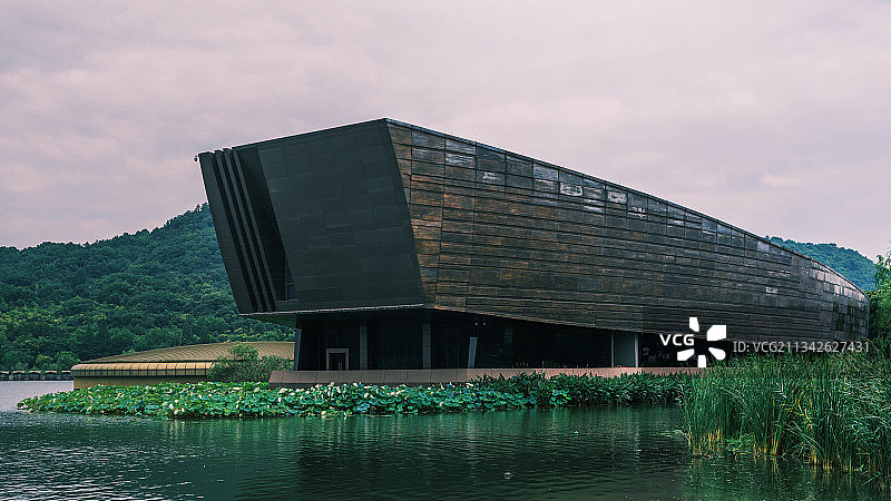 杭州·萧山湘湖景区跨湖桥遗址博物馆图片素材