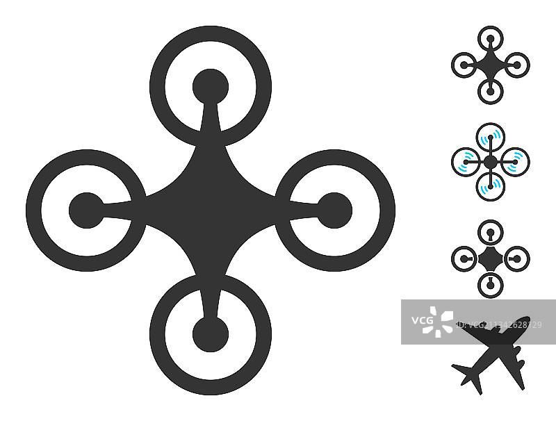 四轴飞行器图标图片素材