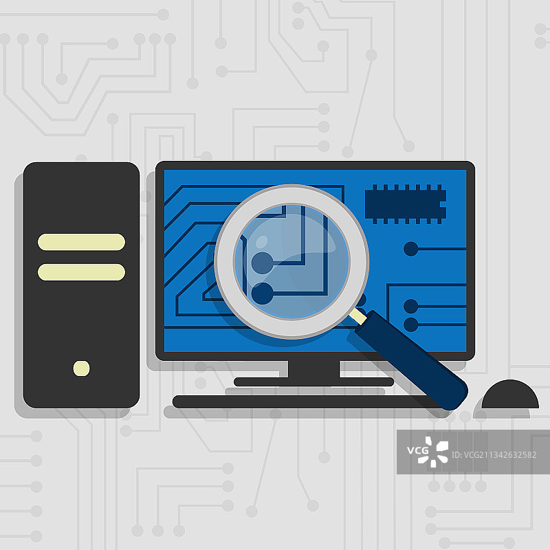 电脑硬件分析图片素材